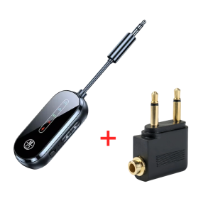 KEBIDU | Bộ Thu Phát Âm Thanh Bluetooth 5.4 2 Trong 1 Với Giắc Cắm 3.5mm Bộ Chuyển Đổi Không Dây Cho TV Ô Tô Loa Máy Tính Tai Nghe Kèm Micro