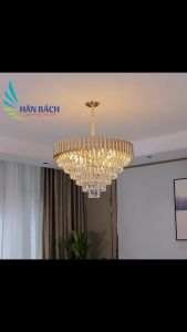 [VỪA RẺ - VỪA ĐẸP] Đèn thả đèn chùm pha lê k9 D600 phòng khách phòng ngủ HÂN BÁCH