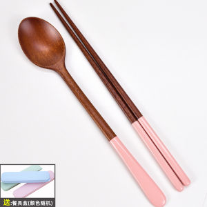 Thìa Dài Tay Cầm Bằng Gỗ Dâu Tây Phong Cách Hàn Quốc Và Nhật Bản Bộ Đồ Ăn Cà Phê Bộ Đồ Ăn Dùng Để Ăn Và Uống
