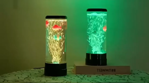 Bubble Fish Lamp โคมไฟ แสงสวยๆ สีละมุนตา พร้อมปลา พร้อมส่ง