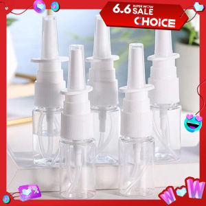5pcs 10ml/20ml/30ml White Empty Plastic Nasal Spray Bottles Pump Sprayer Mist Nose Spray Refillable Bottle for Medical Packaging