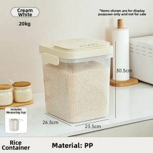 DOLANX | 50kg Household Insect-Proof Moisture-Resistant Sealed Flour Storage Bucket