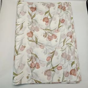 Tulip Floral Printed Wrapping Sheet Delicate Decorative Paper For Gift Packing Holiday Surprise Arrangement And Handmade Styling