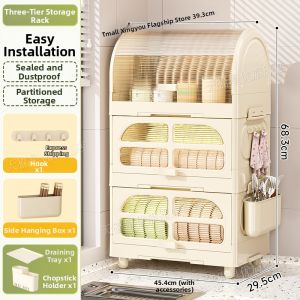 XINGYOU | Dish Drying and Storage Rack Kitchen Shelf
