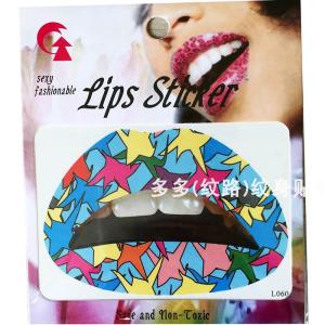 Waterproof Long-lasting Lip Makeup Sticker Lazy Persons Lipstick Tattoo Patch Mens Womens Funny Colorful Lip Decoration