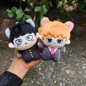 10CM Mini Kageyama Mob Shigeo Plush Doll Keychain Small Dimple Bag Pendant Mob Psycho 100 Anime Peripheral Stuffed Toy Gift
