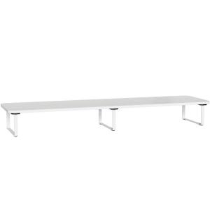Brateck | Desktop Riser Stand Walnut Wood Grain Storage Shelf