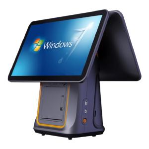 「China Plug」AOKIA | Restaurant POS System with Tea Scan Ordering Windows Management Software Dual Screen