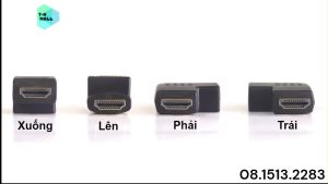 Đầu nối dài chuyển góc cáp HDMI 4K 8K 60Hz đầu chuyển HDMI vuông góc chữ L ( góc trái phải lên xuống )