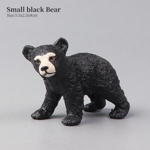 Educational Solid Simulation Brown Bear Wild Animal Action Figure Toy Zoo Model Decoration Set for Kids Gift