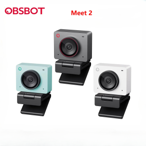 OBSBOT Meet 2  AI-Powered 4K Webcam for PC with 1/2 Sensor Autofocus Gesture Control HDR Dual Microphone with Noise Reduction