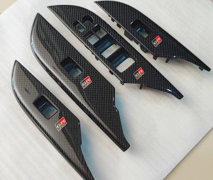 ฝาครอบสวิทต์ ปรับกระจก 4 ประตู Toyota Revo Fortuner 2015-ปัจจุบัน  แท้ ทำคาร์บอน แบบลาย GR Sport  พวงมาลัย ขับซ้าย