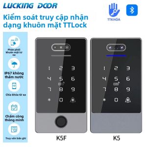 TTLock Bàn Phím Nhận Dạng Khuôn Mặt Kiểm Soát Truy Cập Bằng Vân Tay Chống Nước Độc Lập Cho Khóa Cửa TTRenting Dựa Trên Đám Mây