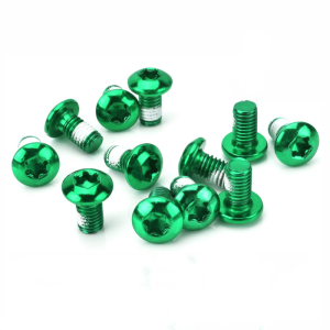 12 Chiếc M5x9mm T25 Mạ Titan Nhiều Màu Sắc Chống Trơn Trượt Đầu Tròn Thép Không Gỉ Xe Đạp Phanh Đĩa Vít Cho MTB Xe Đạp Đi Xe Đạp Phụ Kiện