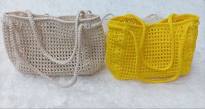 กระเป๋าถักเชือกร่ม สะพายไหล่ สวยงาม งานพรีออเดอร์จ้า ทักแชทเลือกสีได้นะคะ