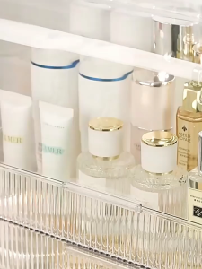 Nearra กล่องใส่เครื่องสำอาง ยืมฝาปิด ลิ้นชัก กันฝุ่นกันชื้น กล่องเก็บของ ความจุขนานี้ใหญ่