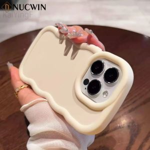 Fashion Wavy Edge Matte Candy Color Case For iPhone 16 15 14 13 12 11 ProMax Xs XR Max 7 8 Plus Soft Silicone Protective Cover