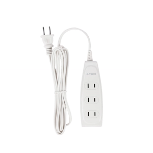 ALPHALUX Extension Cord 3 Gang 2M Flat Pin HK-F32