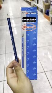 💙ดินสอ 2B เพนคอม Pencom พร้อมยางลบ กล่องละ 12 แท่ง (ราคา/กล่อง) | KKNT