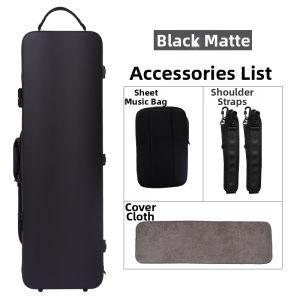 KYLIESMAN | Portable Travel 4 Bow Violin Case Shock-Resistant and Wear-Resistant