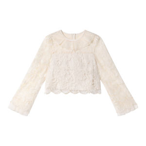 XXNING | French Lace Floral Chiffon Set Two Pieces