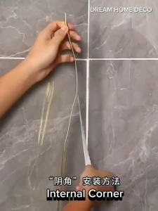 PVC - Self-Adhesive Decorative Line Stripe Corner Stripe Removable