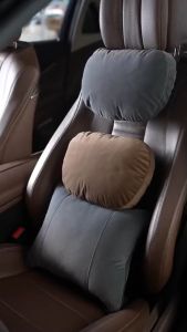 Gối Tựa Đầu Tựa Lưng Chất Vải Da Lộn Kiểu Dáng Maybach -Mercedes Cao Cấp Siêu Mềm Cho ô tô - Xe Hơi