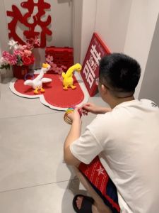 Wedding Props Set Big Goose Duck Fun Wedding Atmosphere Interactive Props Creative Ferrule Blocking Door