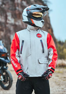 Motorcycle Raincoat Men Rider Rainsuit Waterproof Motorcycle Split Jacket Pants Motorcross ADV Riding Gear Travel Reflective Windproof