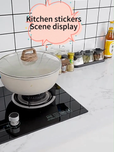 PVC waterproof oil-proof and heat-resistant marble kitchen sticker wallpaper wall decoration 60 cm * 1 m / 3 m / 5 m self-adhesive