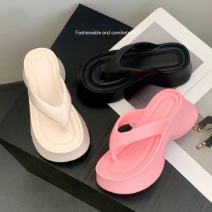 รองเท้าแตะส้นหนาสำหรับผู้หญิง รองเท้าแตะแบบสวมลำลองสำหรับกลางแจ้ง รองเท้าแตะชายหาด รองเท้าแตะแบบสวมส้นแบน รองเท้าแตะส้นแบนแบบสวมลำลอง