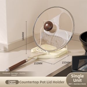 MEIJIAN | Foldable Wall Mounted Pot Lid Rack