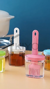 KIYO Sikat Kuas Botol Minyak  Silikon Tahan Suhu Tinggi Kuas Silicone Wadah Minyak Kuas Sikat Tempat BBQ Oil Kue Saos Kecap Botol Brush Oles