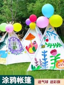 Đồ Chơi Ốp Lõi Vẽ Tay Cho Trẻ Em Nhà Vui Chơi Ngoài Trời Triangulo DIY Graffiti Đồ Thủ Công Hoạt Động Cho Bé Gái Và Bé Trai