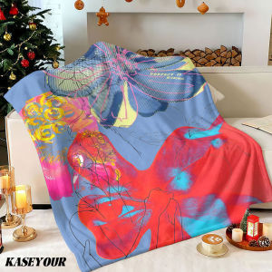 Beast Kingdom | Pop Art Floral Quote Winter Summer Flannel Blanket Throw Fleece Soft Fuzzy Plush Cozy Fleece Blankets for Sofa Ideal Gifts