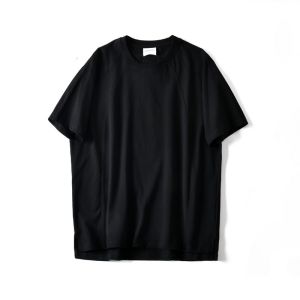 Japanese Style Pure Cotton Washed Shoulder Insert Loose Casual round Neck Short Sleeve T-Shirt Mens Summer Half Sleeve New Model