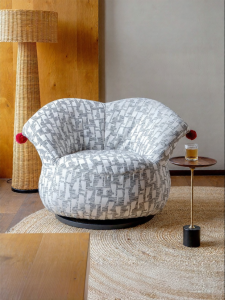 PURPLELEAF | Designer Clown Style Creative Simple Swivel Armchair