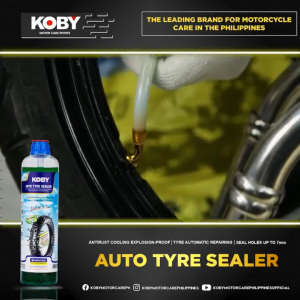 ORIGINAL KOBYY TIRE SEALANT LIQUID ANTI FLAT 500ML/380ML | Motorcycle & Auto Tire Sealer | Proffessional Grade Liquid Puncture Prevention Protection Fluid High Performance Motorcycle Bicycle Tubeless Inner Tube Anti Rust Cooling Explosion Proof Repair