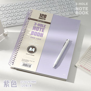 A4 American Large Coil Notebook Tearable Pages Thickened Loose Leaf High Aesthetic Value for High School And University Students