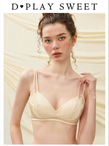 Lace Bra No Wire Double Straps