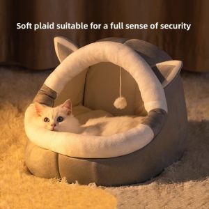 MONLEYTA | Indoor Cat Dog Bed House Small Puppy Sleeping Quilted Pet Bed Mat Cat House For All Seasons Teddy Bichon Special Use