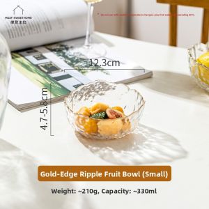 MODERN SWEETHOME | Transparent Glass Bowl for Home Use