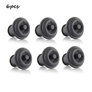 Wine Preserver Vacuum Air Pump Wine Bottle Stoppers Durable Stainless Steel Construction Airtight Leak-Proof Seal Easy