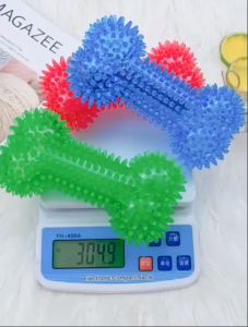 Đồ chơi cho Chó gặm sạch răng hình khúc xương bằng nhựa có kèn kêu (mẫu mới) - Hara Pet Store