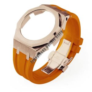 Bộ Phụ Kiện Độ Chế Gen4 Dành Cho Casioak GM2100 Gồm Vỏ Thép Không Gỉ Viền Kim Loại Dây Đeo Cao Su Và Ốc Vít - Bộ Phụ Kiện Dây Đồng Hồ