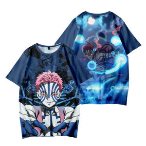 Bandai | Yi Nest Seat T-shirt Tan Ji Lang Short Sleeve Ghost Out of The Blade Tomiooka Yiyong Demon Slayer Mens and Womens Clothes