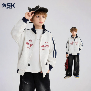 Ask Junior | Boys New Style Spring/Autumn Casual Loose Sports Collar Jacket