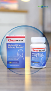 Viên uống bổ phổi hỗ trợ hô hấp Clearwayz nhập khẩu Mỹ giúp tăng đề kháng chống oxy hoá cải thiện tuần hoàn phổi giảm khó thở khò khè ho khan - Lọ 30 viên