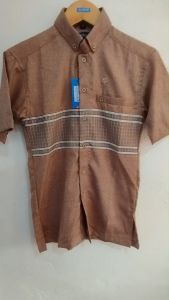 Kemeja Koko Lengan Pendek Dzikrayaat DZ-561 Muhsin Milo Pendek - Baju Koko Dzikroyat/Zikroyat