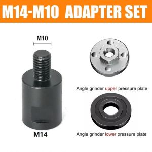 Angle grinder m14 to m10 adapter Thread Converter Adapte Interface Connector Screw Connecting Rod Nuts Slotting  black
